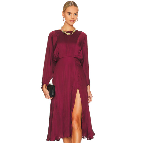 ASTR the Label Marin Dress in Wine NWOT Size Large - Picture 1 of 4
